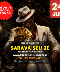 RITUAL COLETIVO: SEU ZÉ PILINTRA – SORTE, PROSPERIDADE E CAMINHOS ABERTOS