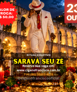 RITUAL COLETIVO: SEU ZÉ PILINTRA – SORTE, PROSPERIDADE E CAMINHOS ABERTOS