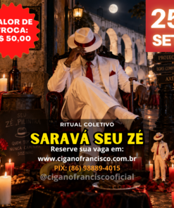 RITUAL COLETIVO: SEU ZÉ PILINTRA – SORTE, PROSPERIDADE E CAMINHOS ABERTOS