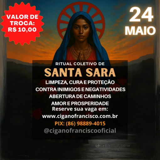 💙✨ RITUAL COLETIVO DE SANTA SARA KALI – 2025 ✨💙