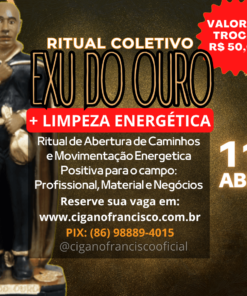 🔱 RITUAL COLETIVO EXU DO OURO - ABRIL 26🔱