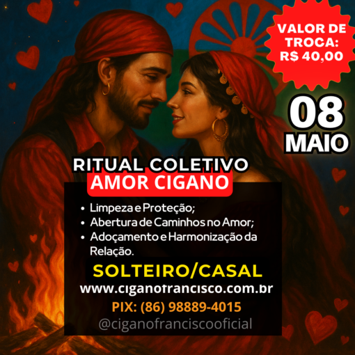 💕 RITUAL COLETIVO: AMOR CIGANO 💕